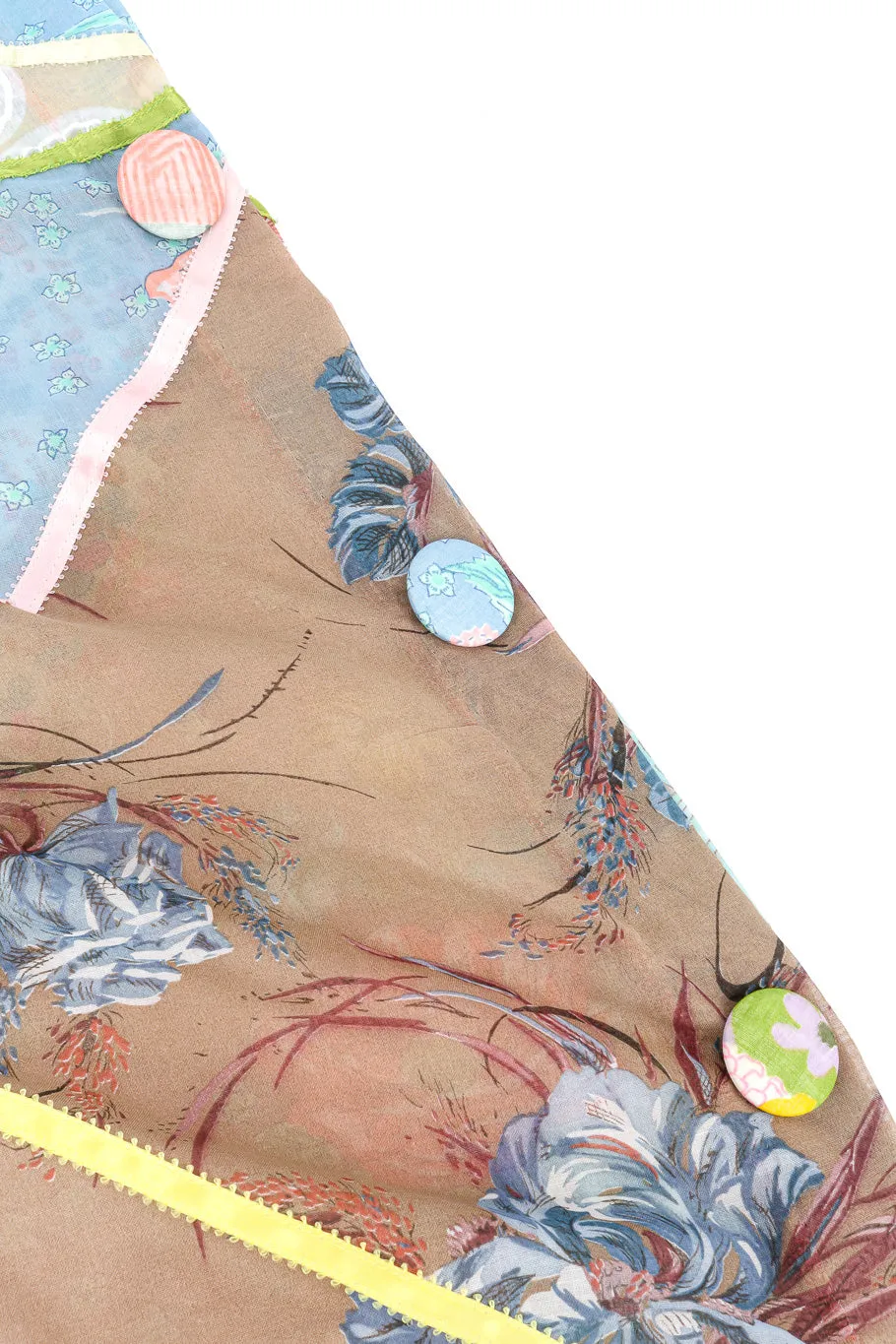 Floral Patchwork Poncho
