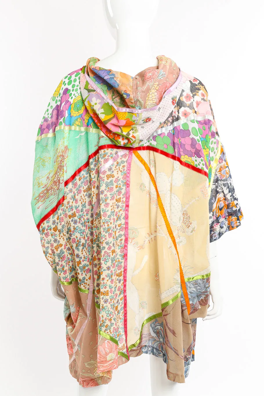 Floral Patchwork Poncho