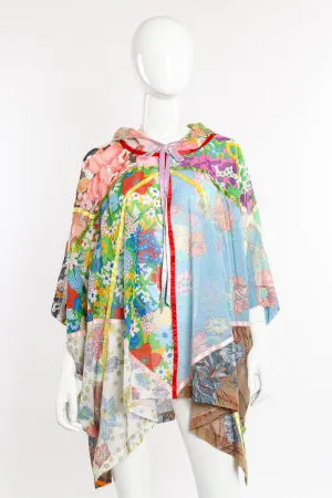 Floral Patchwork Poncho