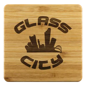 Glass City - Bamboo Coaster Set