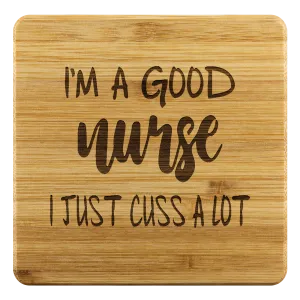 Good Nurse - Bamboo Coaster Set