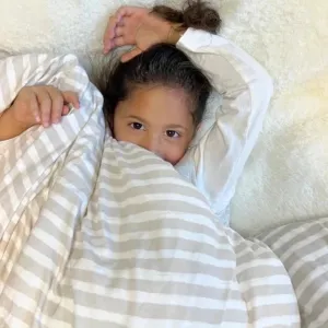 Gunamuna Cloud Blanket in Striped Print Tog 2.6