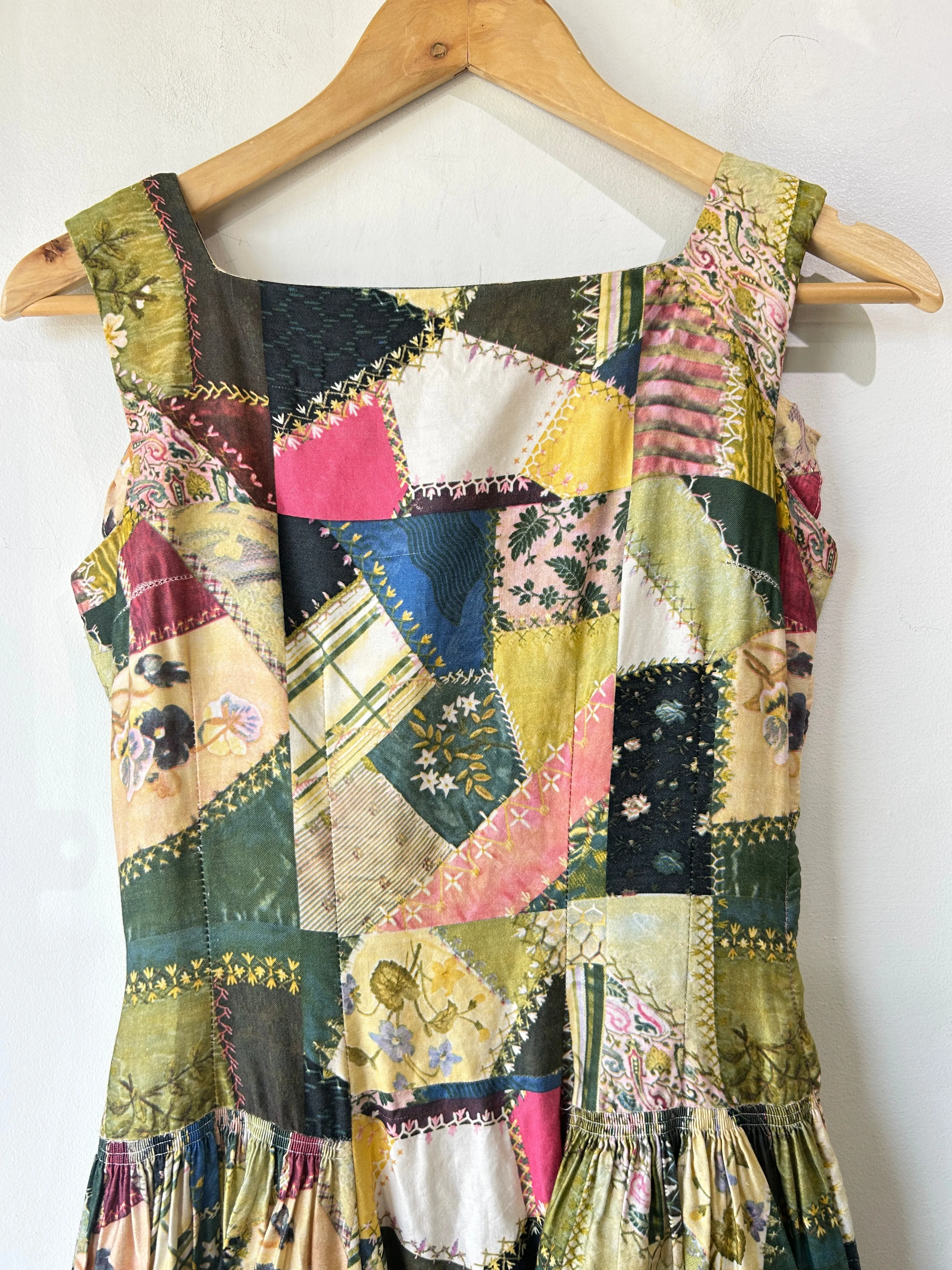Henley Jr. Patchwork Print Dress