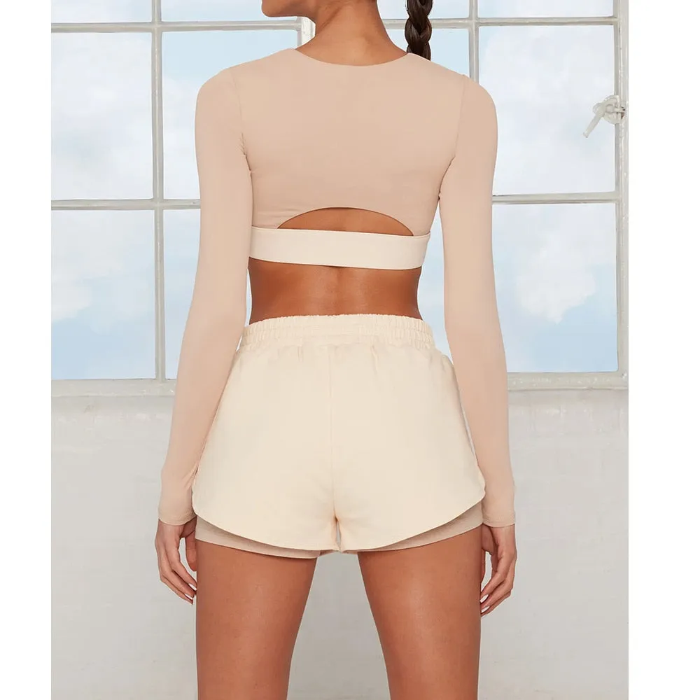 High Waist Shorts Tight Outfit Sportswear