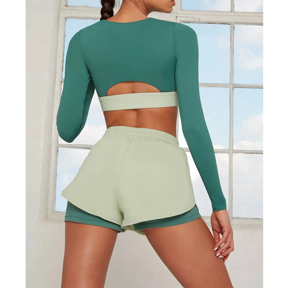 High Waist Shorts Tight Outfit Sportswear