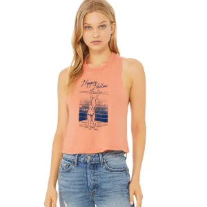 Hippie Hollow Racerback Crop Tank