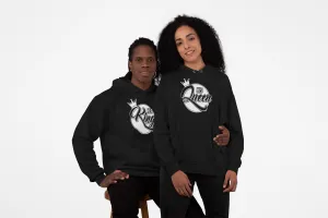 His Queen Her King Hoodie, Valentine day Hoodie couple t-shirt love Hoodie