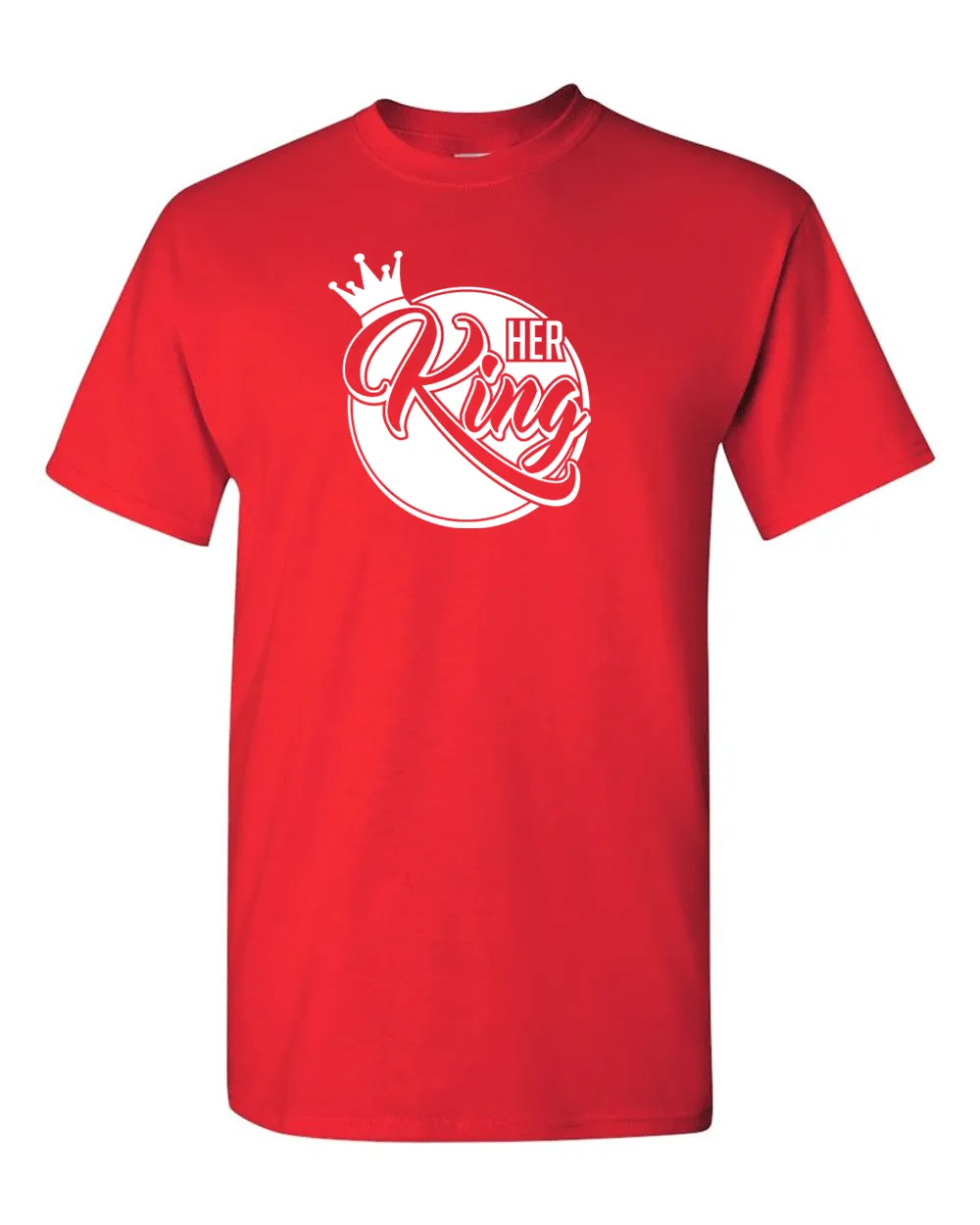 His Queen Her King T-shirt, Valentine day t-shirt couple t-shirt love tees.