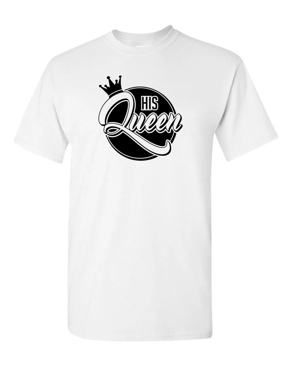 His Queen Her King T-shirt, Valentine day t-shirt couple t-shirt love tees.