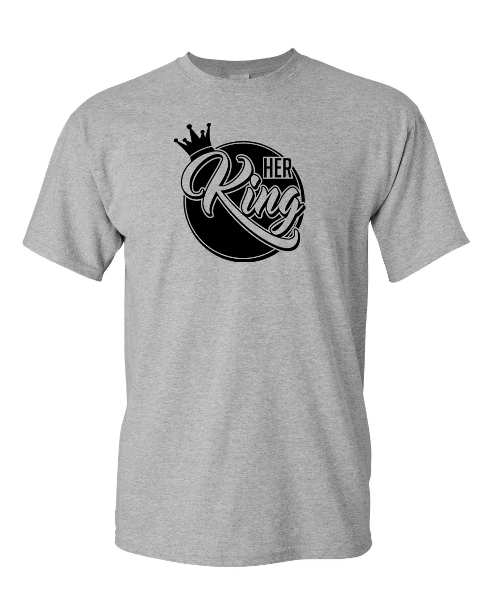 His Queen Her King T-shirt, Valentine day t-shirt couple t-shirt love tees.
