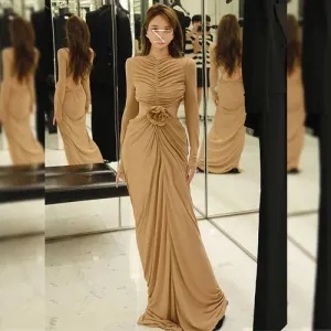 Hollow-out Midriff Dress