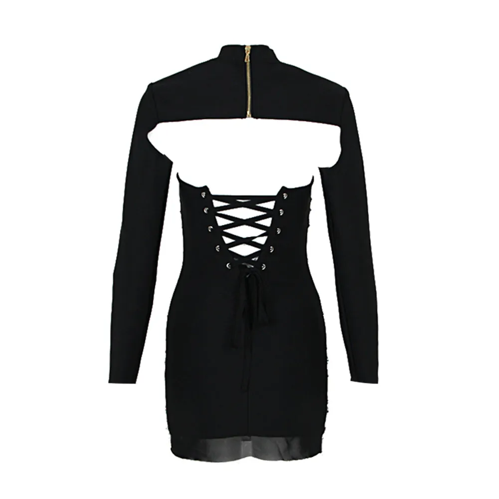 Hollow Out Rhinestone Mini Bandage Set HL9455