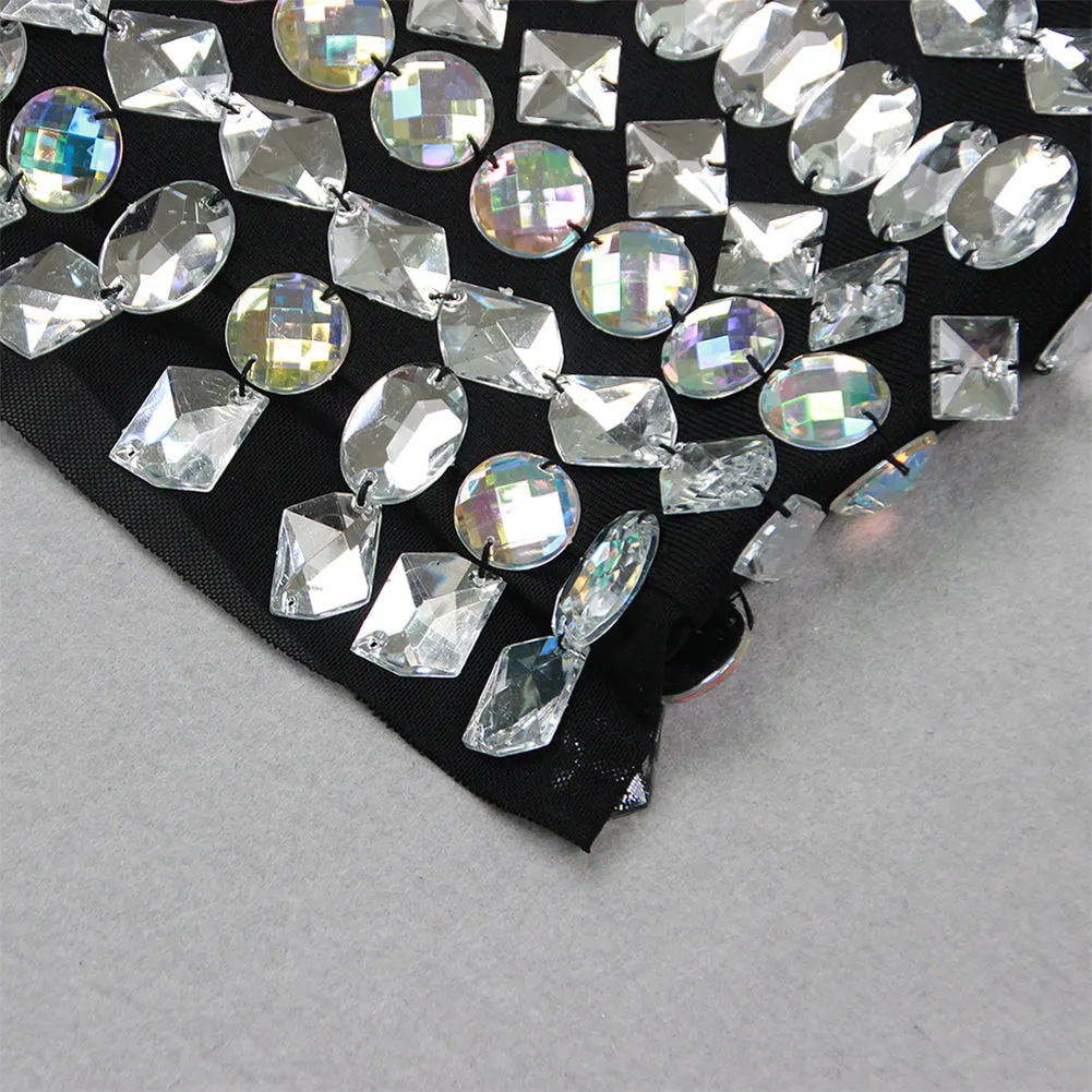 Hollow Out Rhinestone Mini Bandage Set HL9455