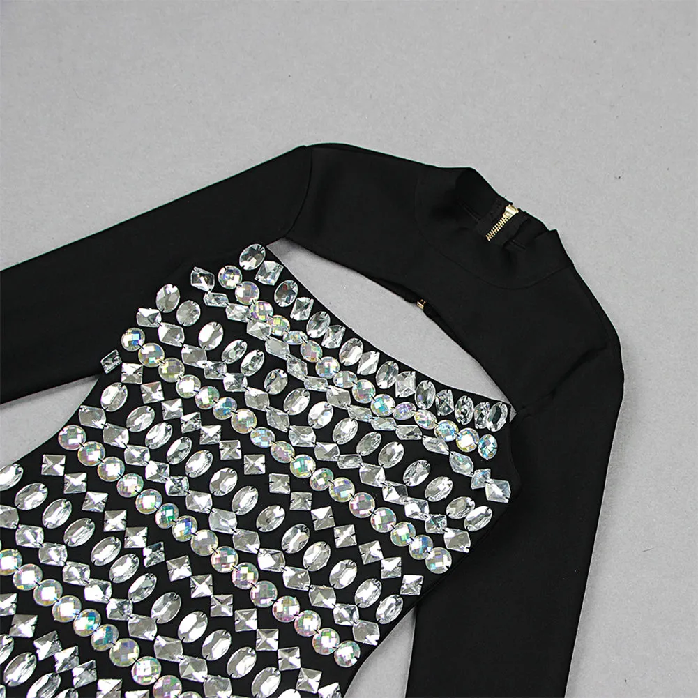 Hollow Out Rhinestone Mini Bandage Set HL9455