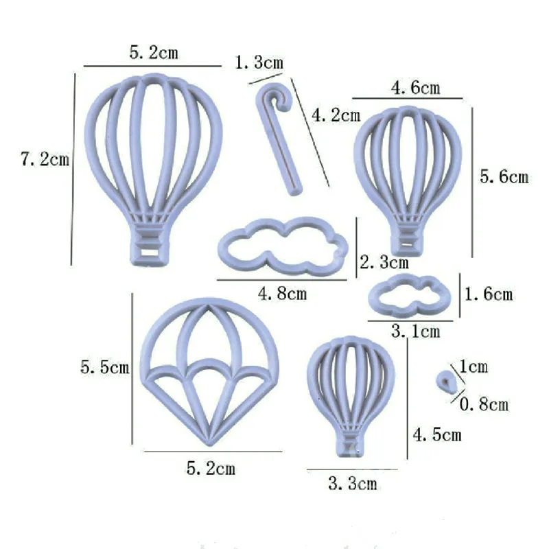 HOT AIR BALLOON PATCHWORK CUTTERS SET
