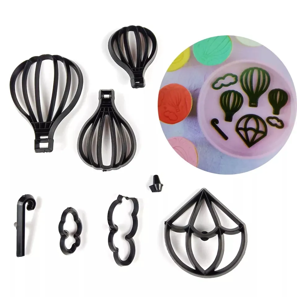 HOT AIR BALLOON PATCHWORK CUTTERS SET