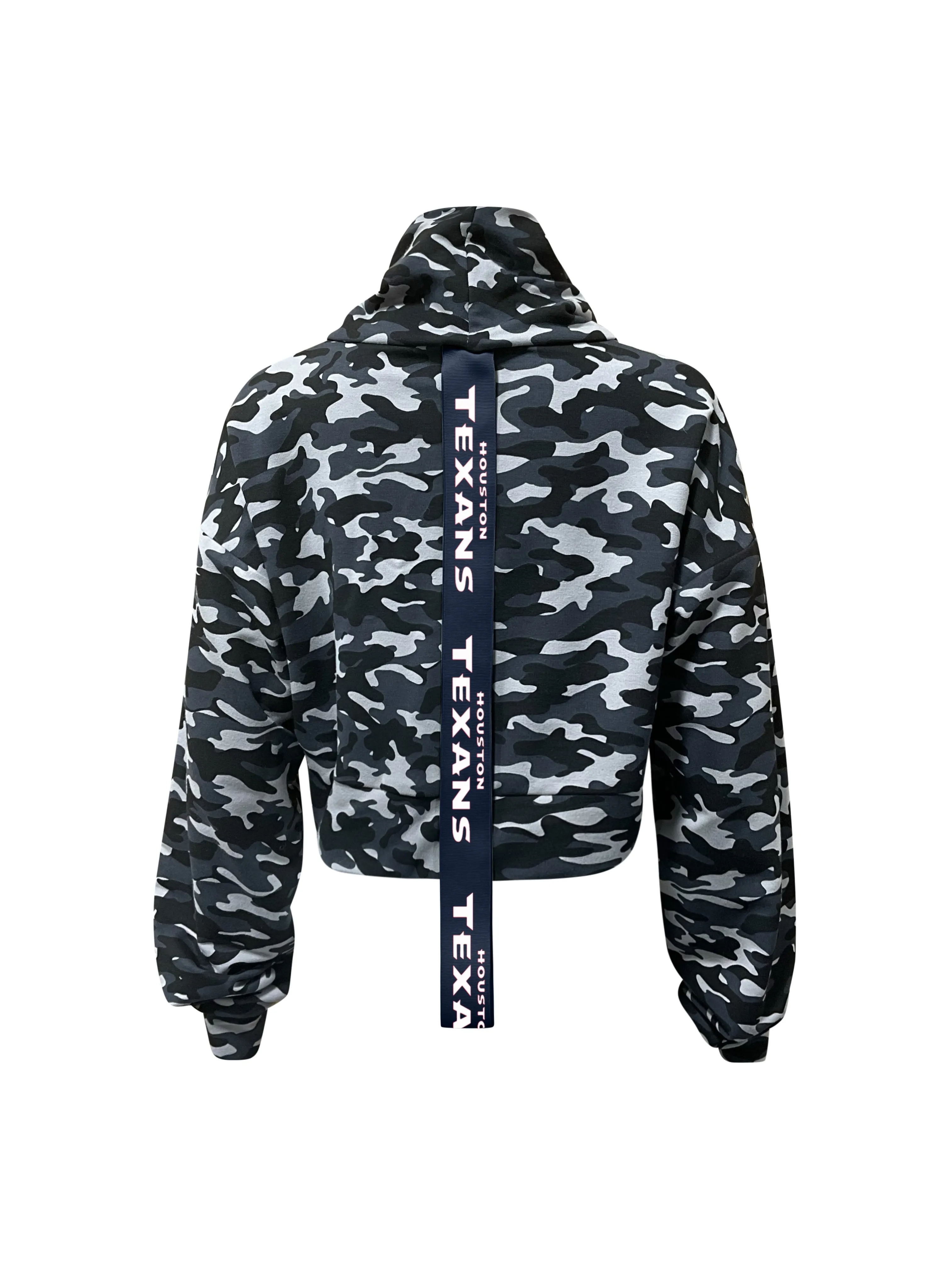Houston Texans Crop Camo Sweatshirt