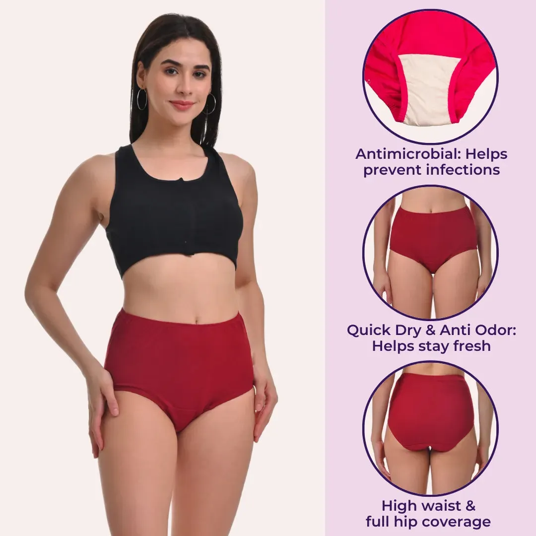 Hygiene Panties | High Waist | Brief Fit | Prevents UTIs