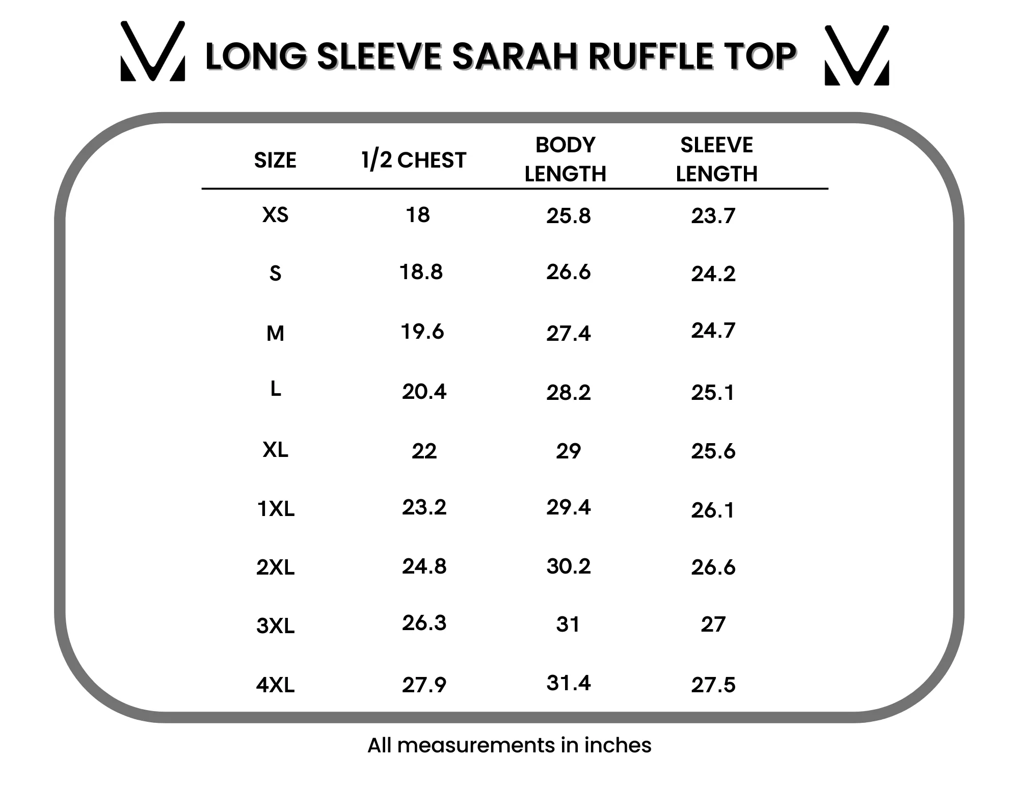 IN STOCK Long Sleeve Sarah Ruffle - Mocha