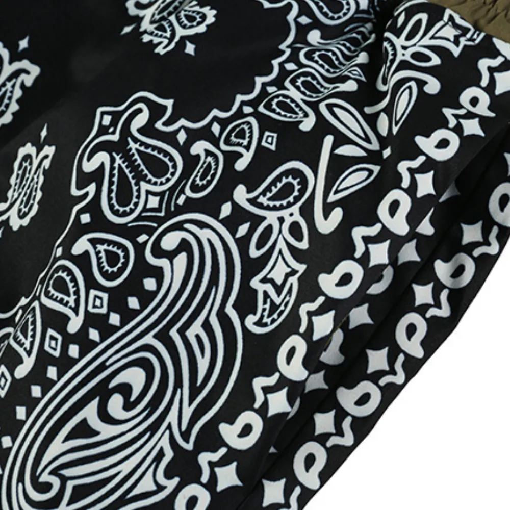 Japanese Cashew Flower Patchwork Shorts