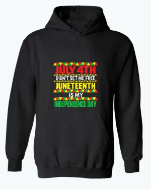 July 4th didn't set me free tank top juneteenth hoodie