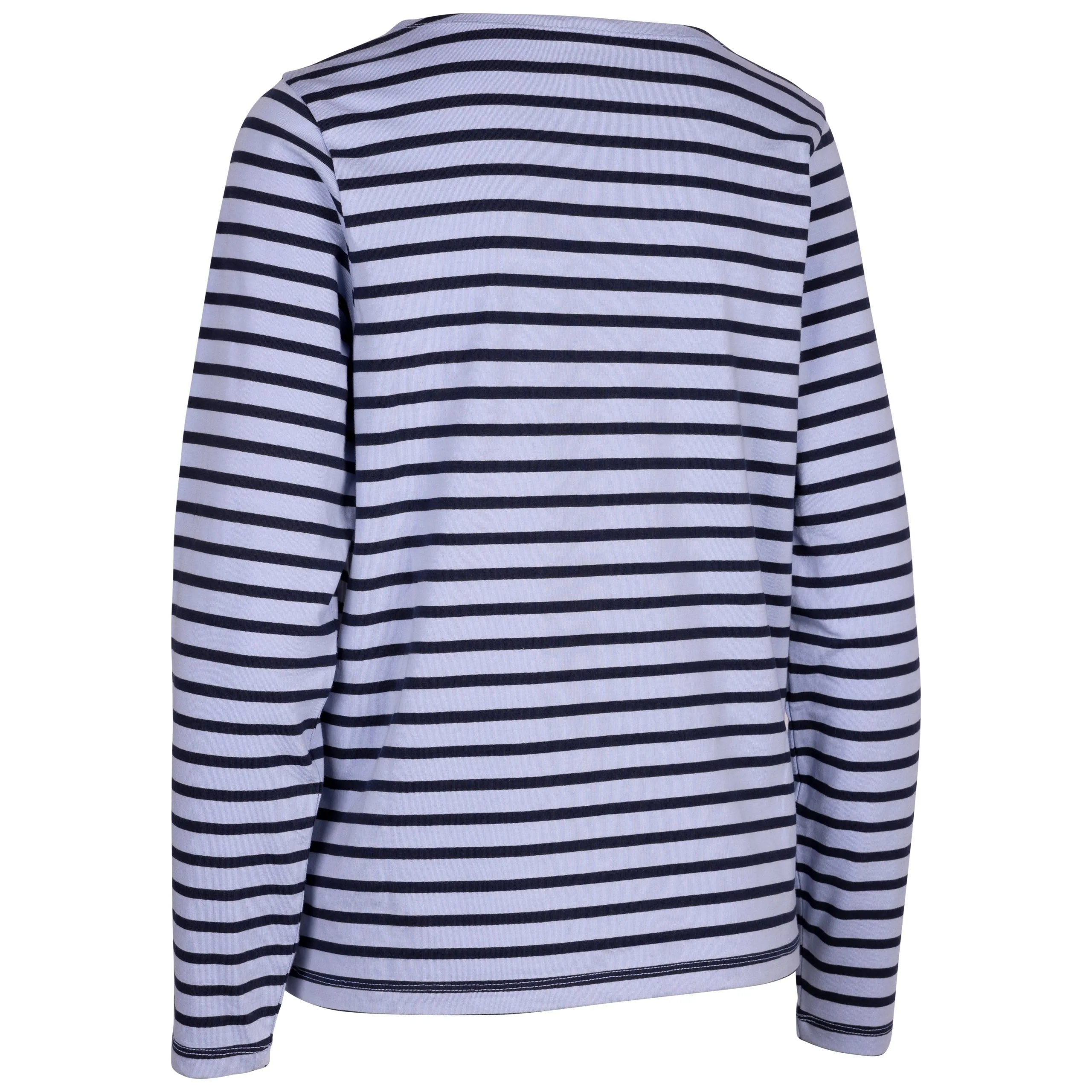 Karen Women's Casual Long Sleeve Top in Cool Blue Stripe