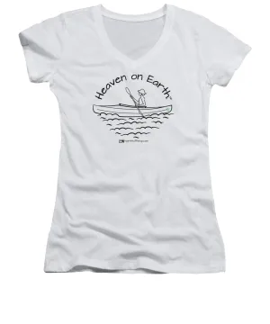 Kayaker Heaven On Earth - Women's V-Neck