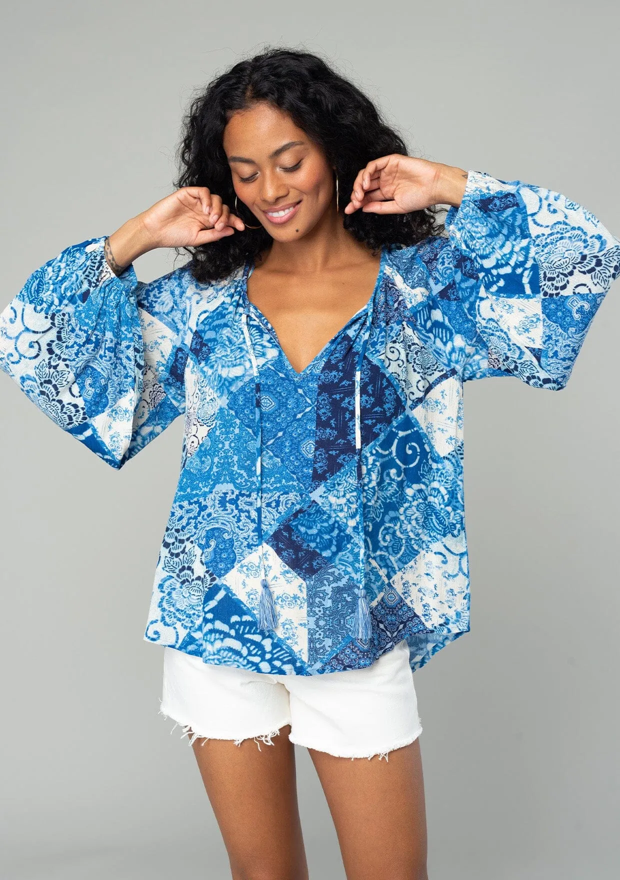 Kyra Patchwork Blouse