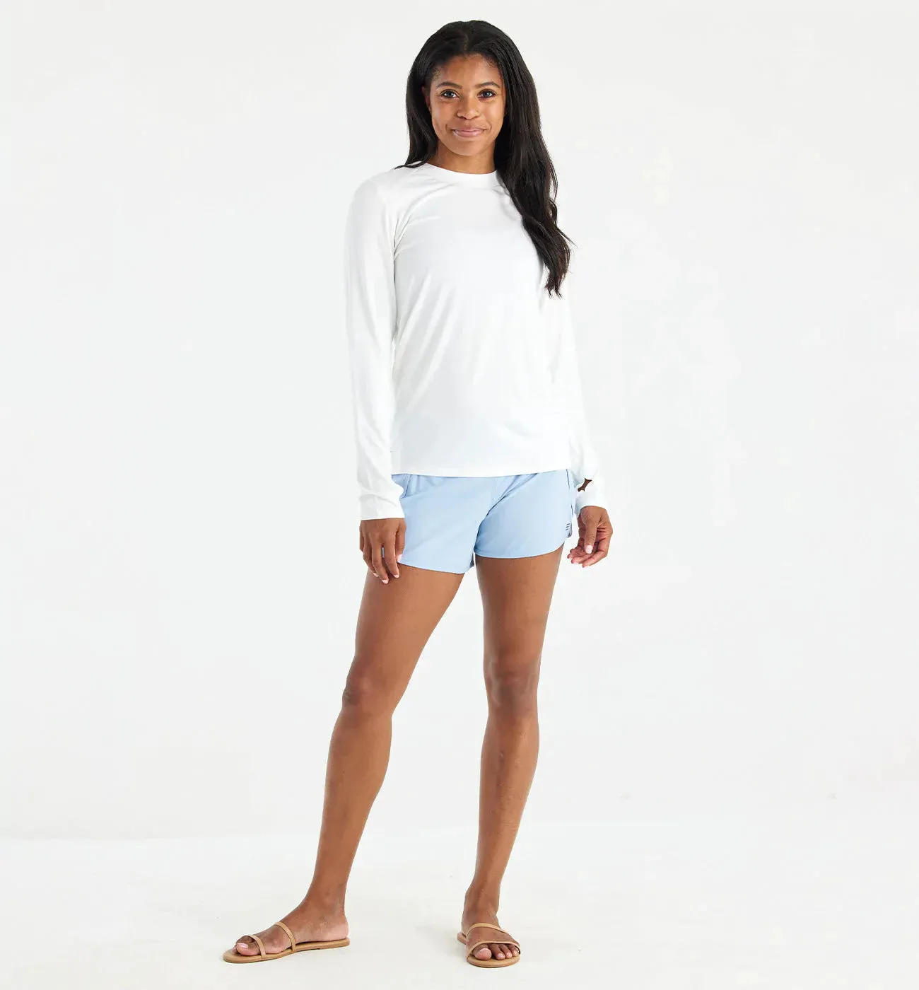 LADIES FREE FLY BAMBOO LINED BREEZE SHORT - 4IN