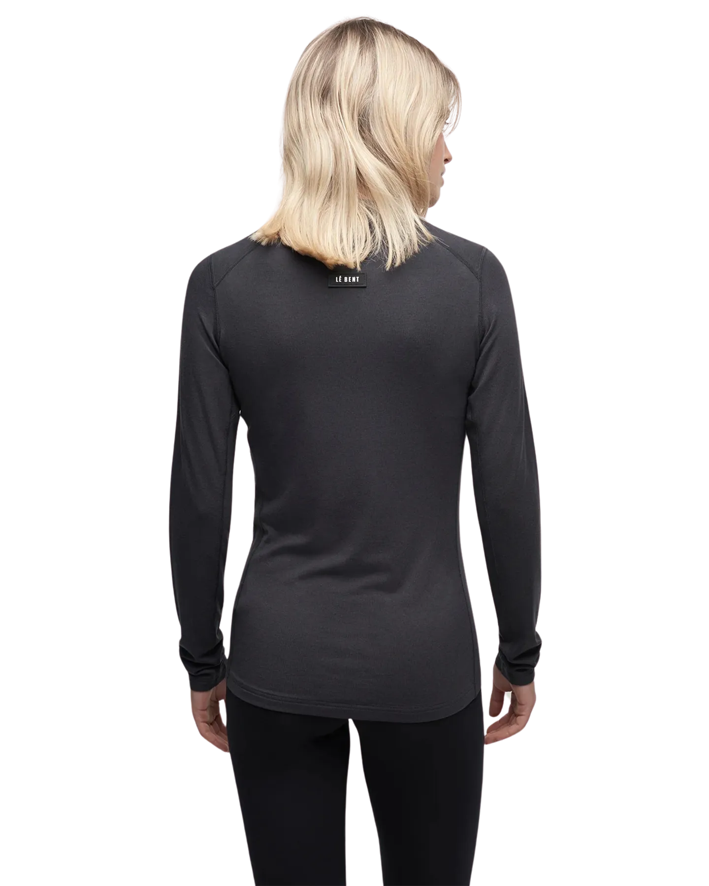 Le Bent Womens Core Midweight Crew - Dark Cloud