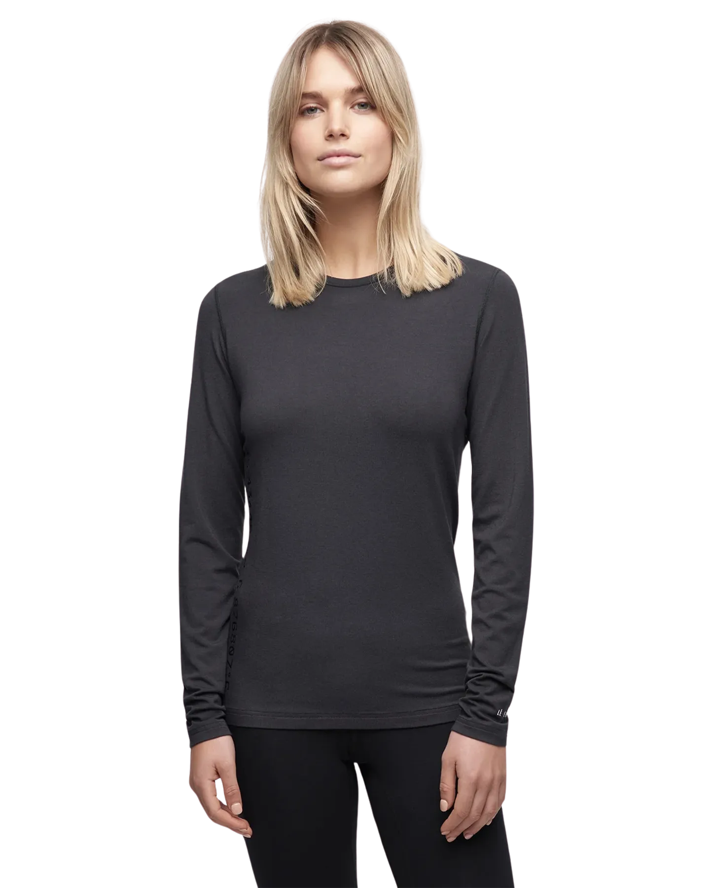 Le Bent Womens Core Midweight Crew - Dark Cloud