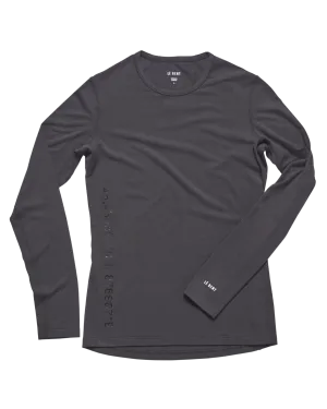 Le Bent Womens Core Midweight Crew - Dark Cloud