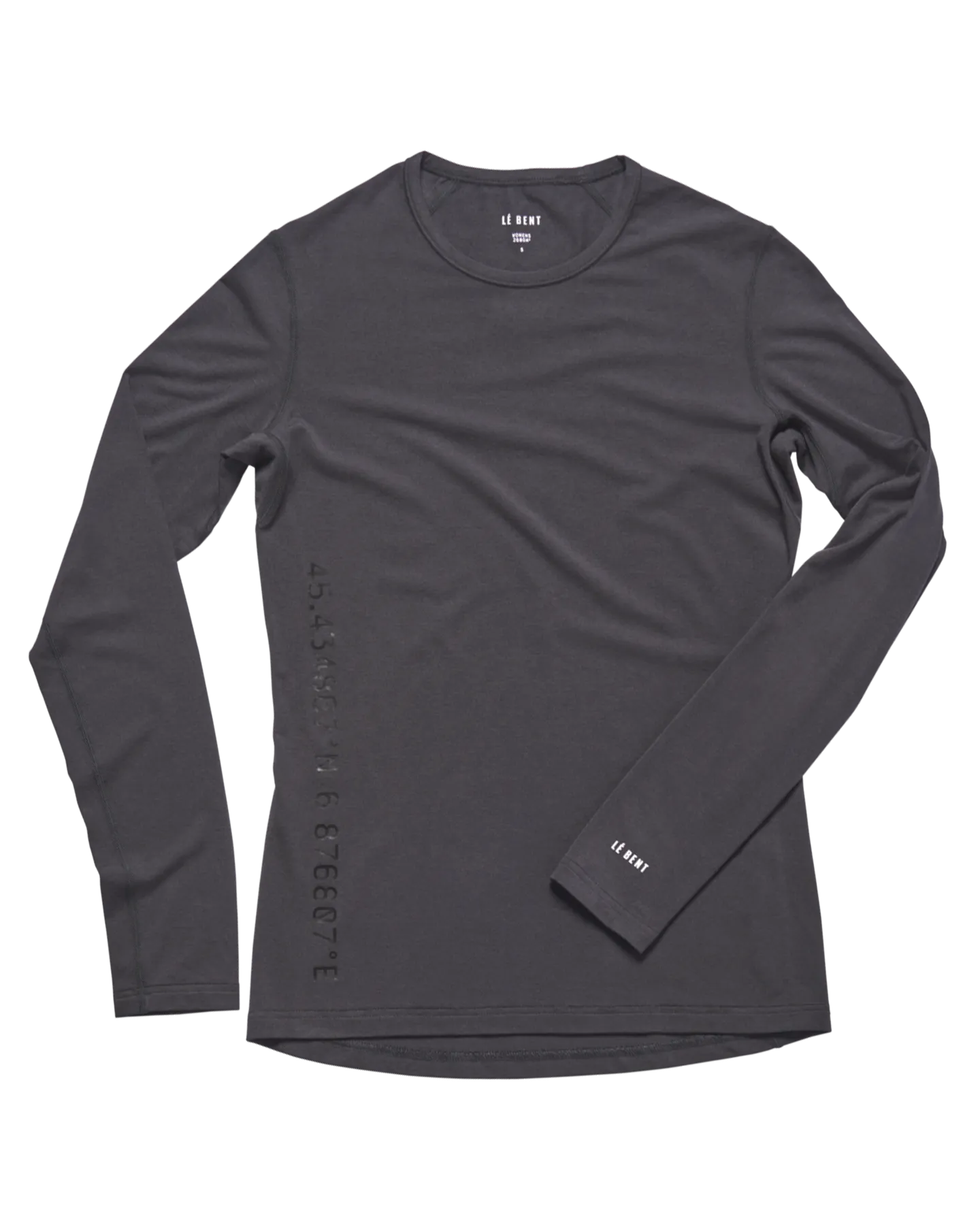 Le Bent Womens Core Midweight Crew - Dark Cloud