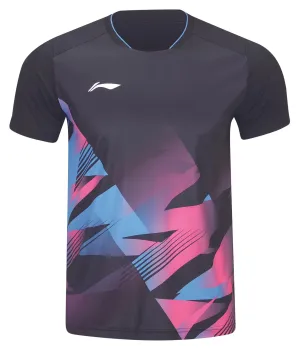 Li-Ning Diamond Gradient Mens Badminton T-Shirt - Black