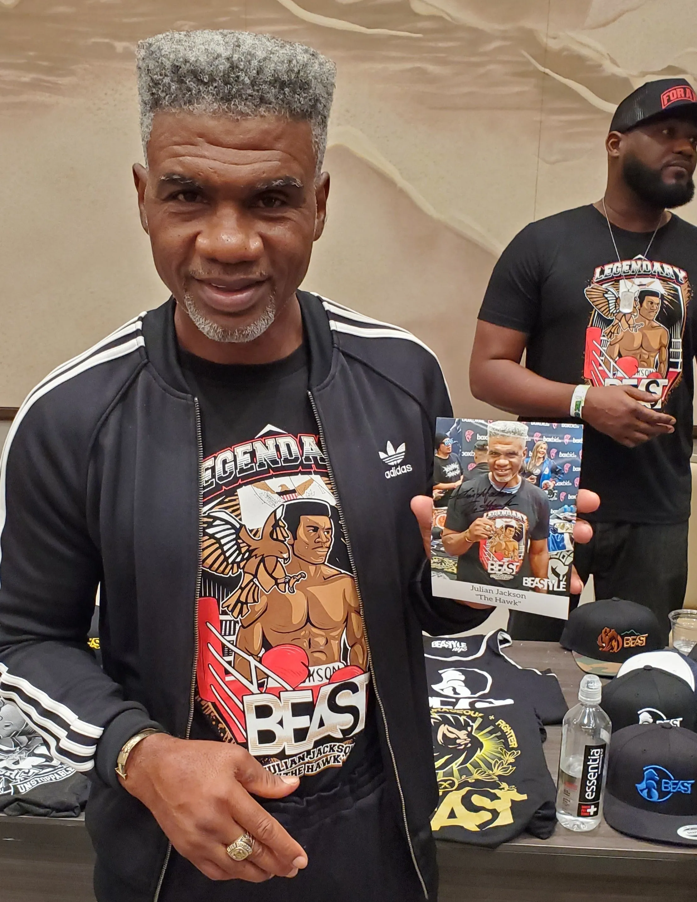 Limited Edition Julian Jackson Hawk Tops   Autographed Pic