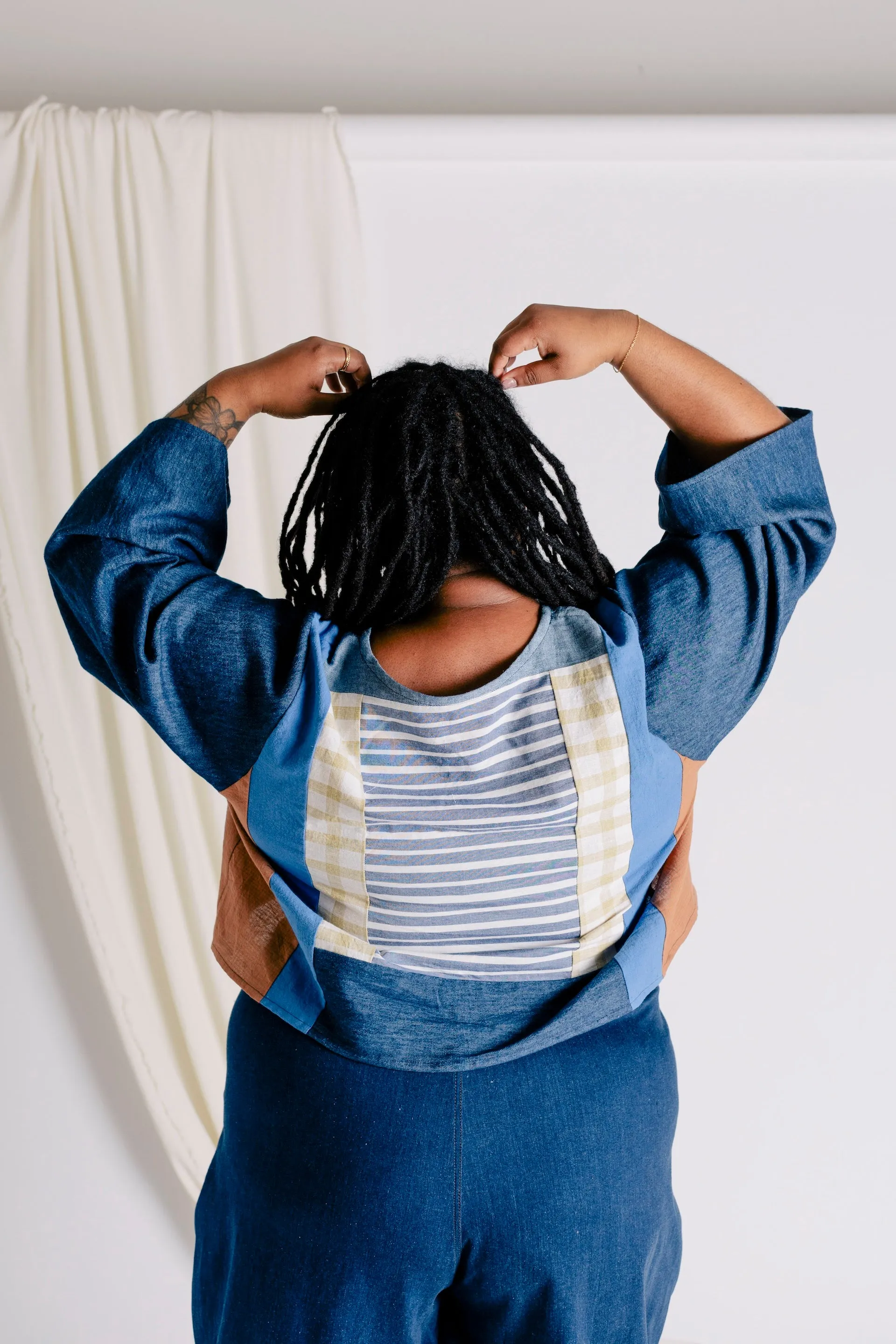 Long Sleeve Geometry Top