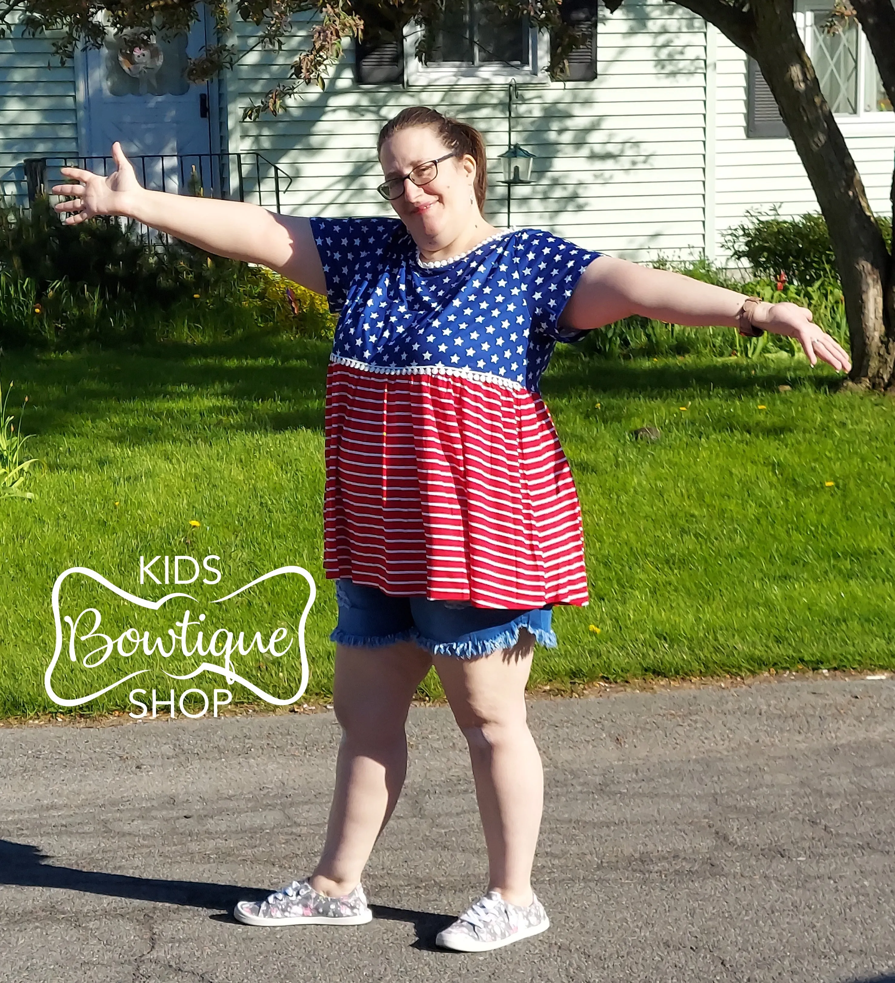 Love the USA Mommy & Me Baby Doll Tops