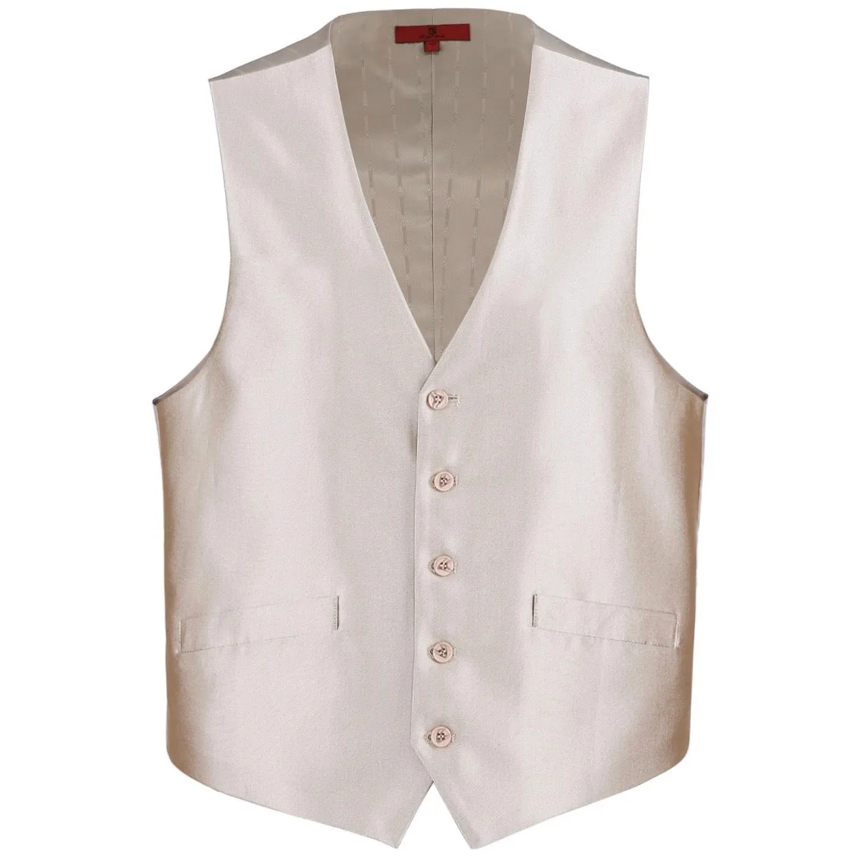 Men's Renoir Shiny Champagne Suit Vest