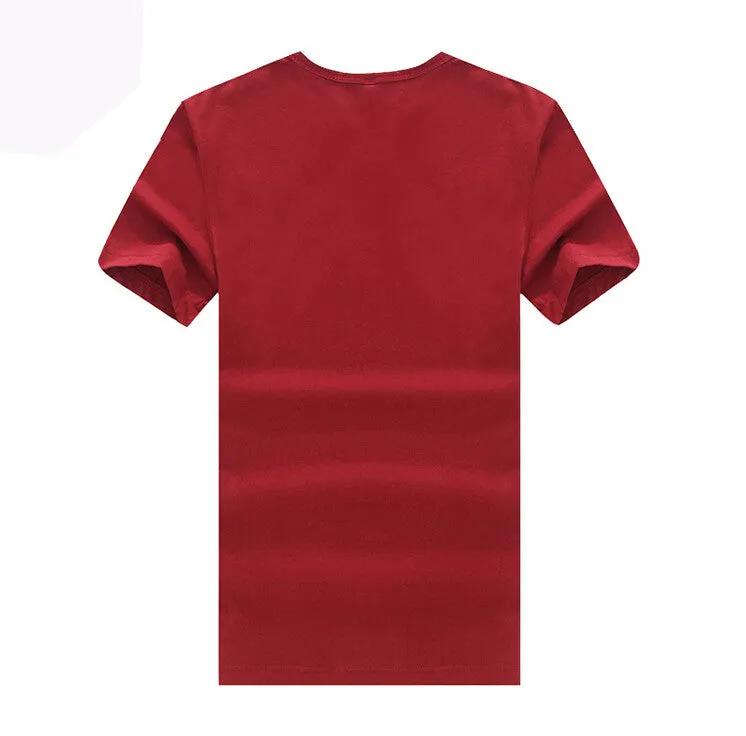 Men's T Shirt Casual Patchwork Short Sleeve