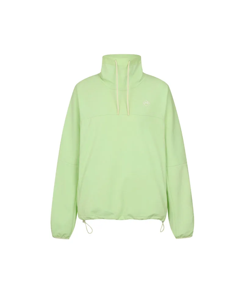 Monday Flow Soft Jersey Pullover Top - Lime