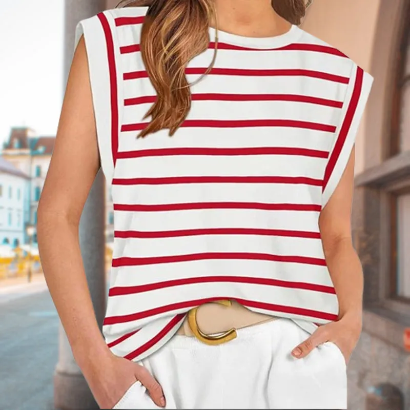 New Style Casual Striped Women'S Tops