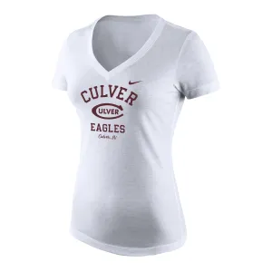Nike Women's Tri-Blend Short Sleeve Tee - White