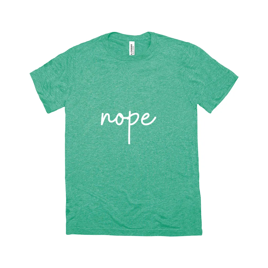 Nope T-Shirt White Design
