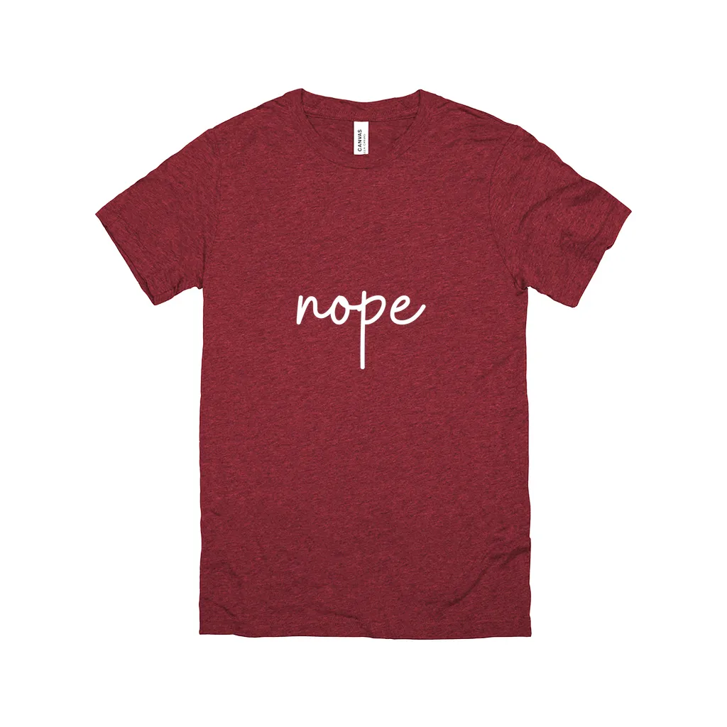 Nope T-Shirt White Design