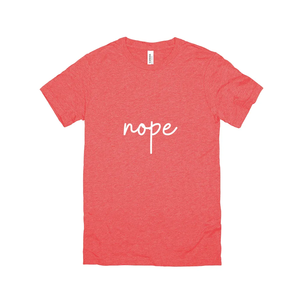 Nope T-Shirt White Design