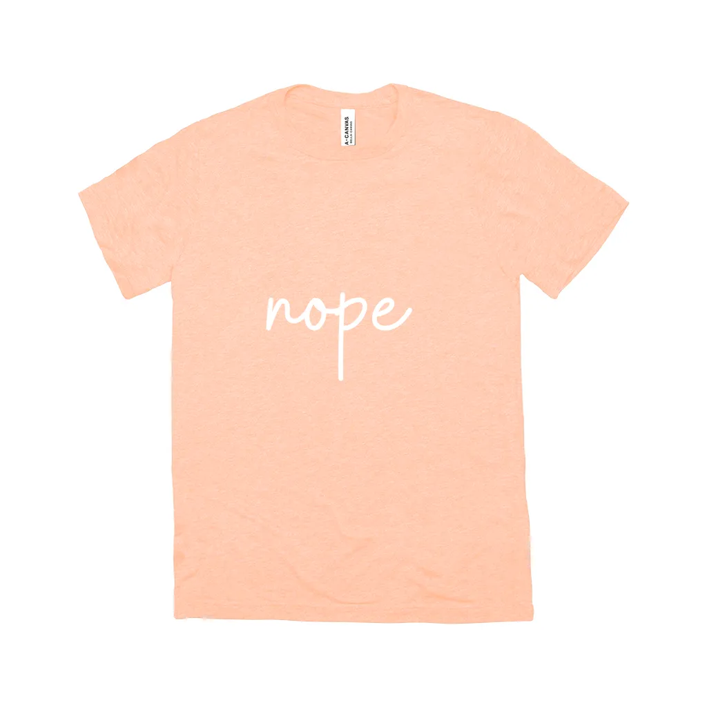 Nope T-Shirt White Design