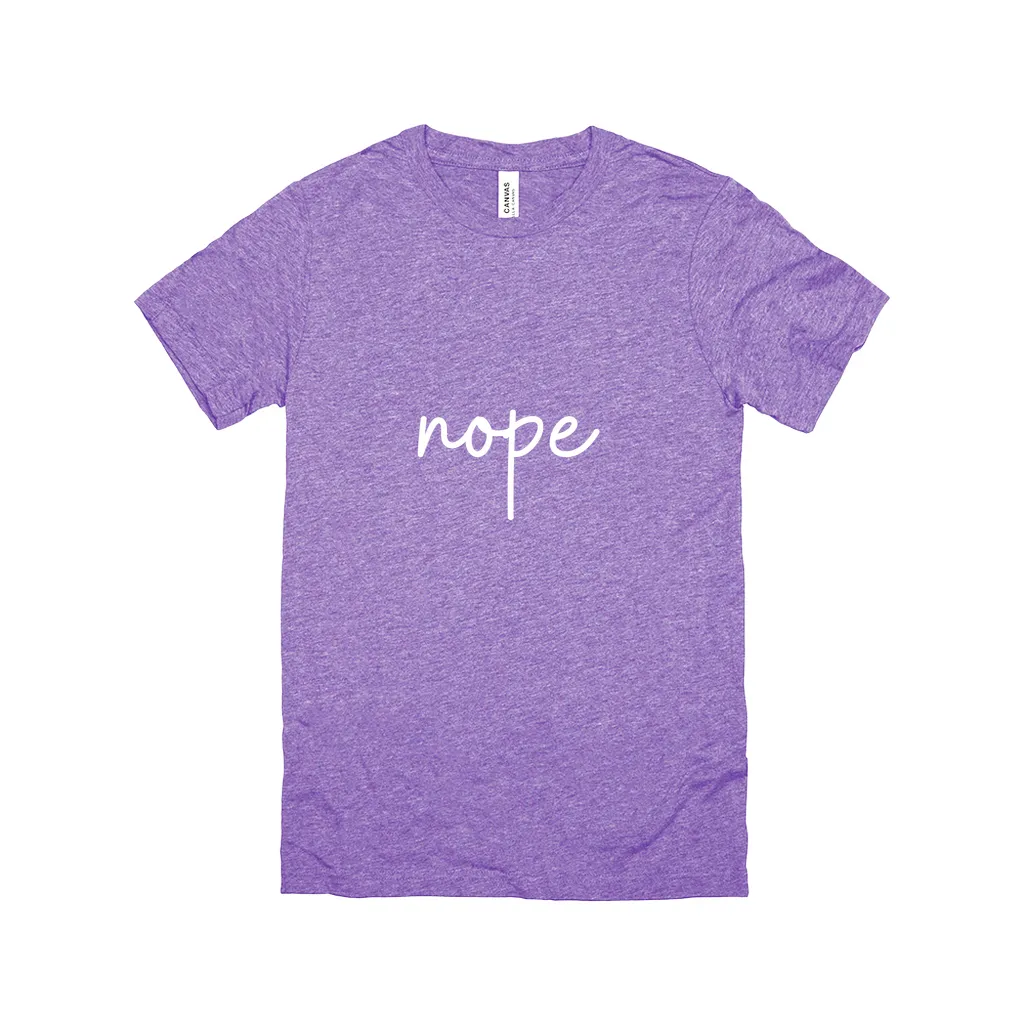 Nope T-Shirt White Design
