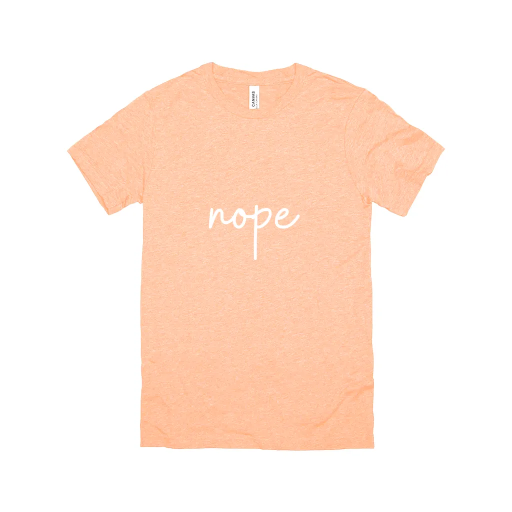 Nope T-Shirt White Design