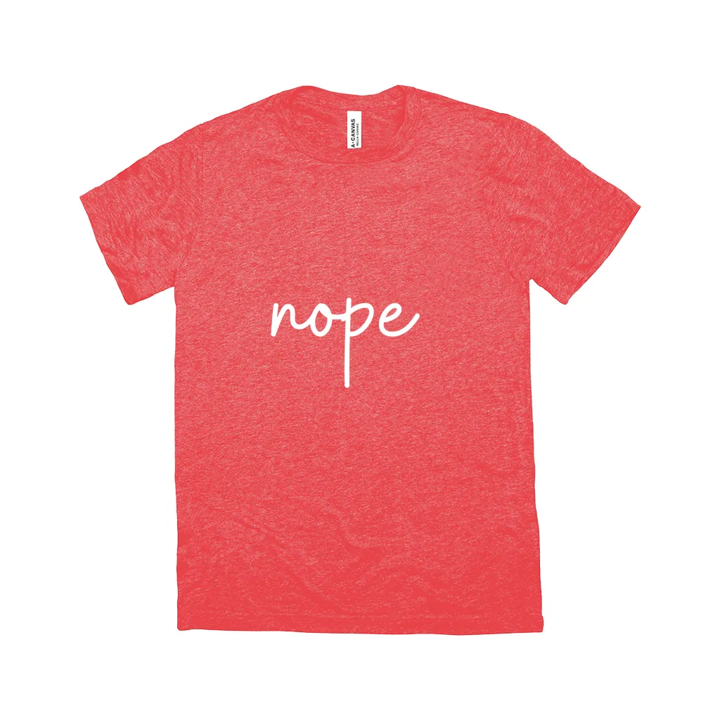 Nope T-Shirt White Design