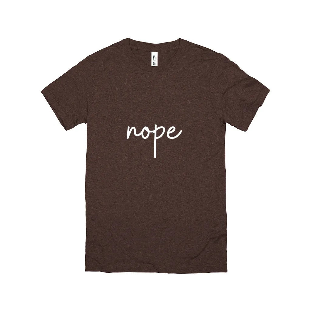 Nope T-Shirt White Design